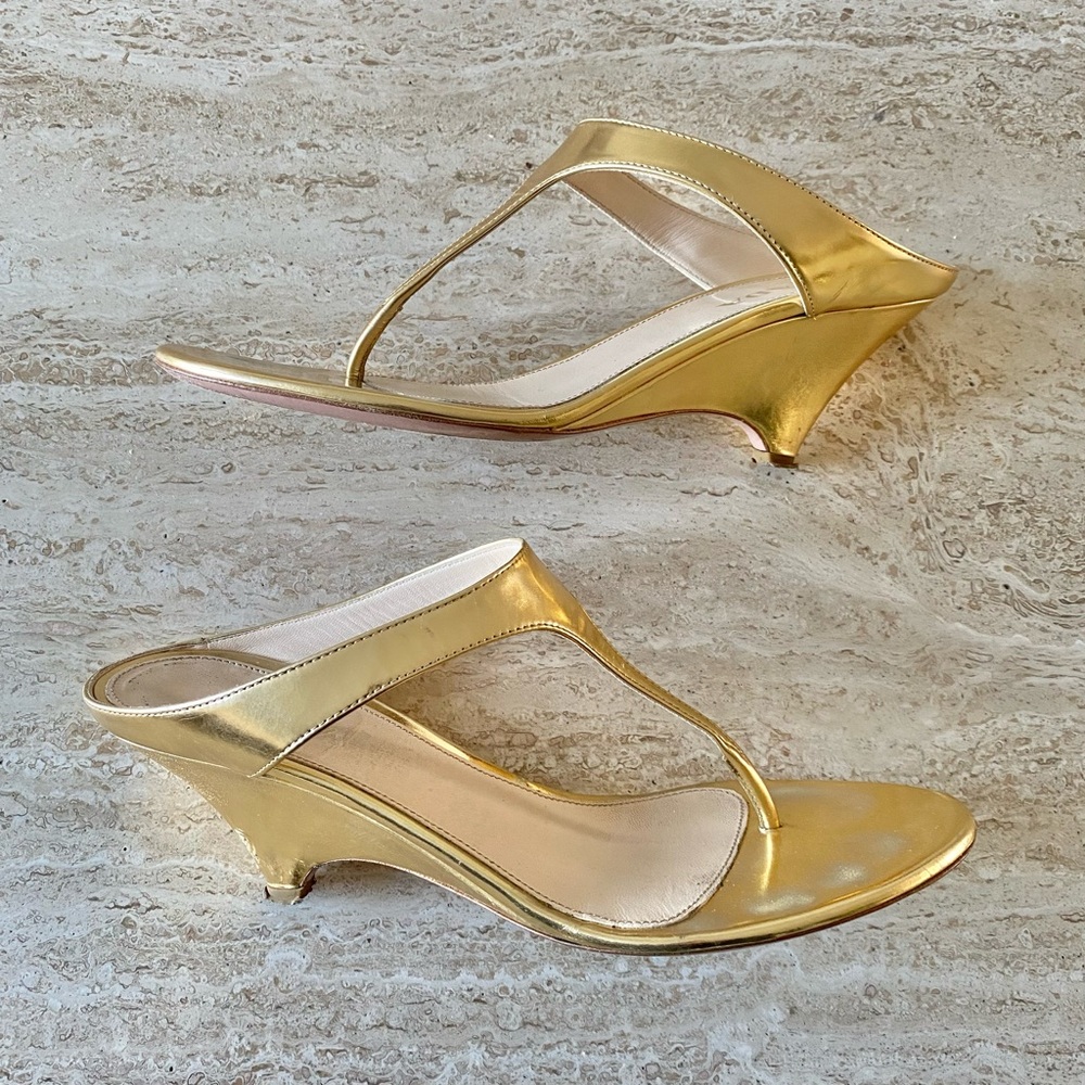 Vintage Prada Thong Sandal Wedges - Picture 5 of 11